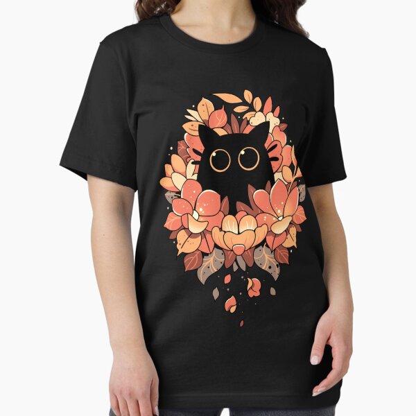 Item preview, Espía felino - Lindo gato negro floral designed and sold by Snouleaf.