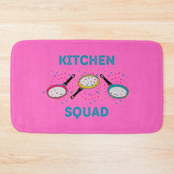 Item preview, Kitchen Squad With Blue Letters Pansexual Meme In Pink designed and sold by LuckyKermit.