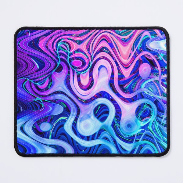 Item preview, Groovy Hippie Style Abstract Wavy Lines in Violet and Blue Shades 2 of 4 designed and sold by Beachy.