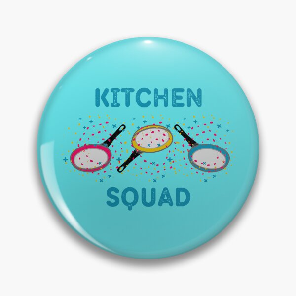 Item preview, Kitchen Squad With Blue Letters Pansexual Meme In Cyan designed and sold by LuckyKermit.