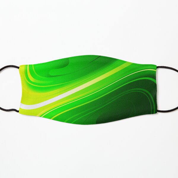 Unusual abstract green sphere Kids Mask