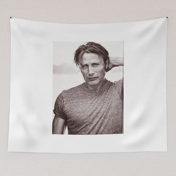 Item preview, Funny Gifts Mikkelsen Danish Mads Actor  Retro Wave designed and sold by QuintenVang.