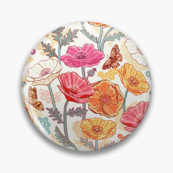Artikelvorschau, Retro Regenbogen Mohn Druck entworfen und verkauft von TigaTiga.