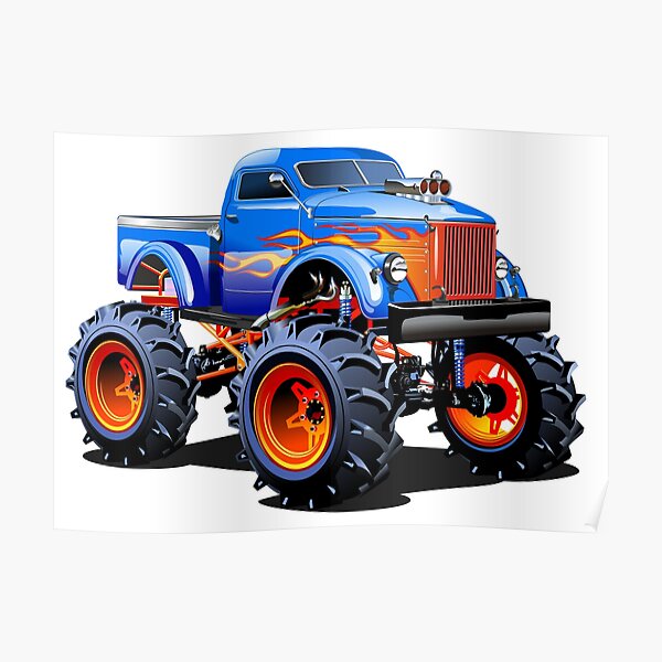 Monster Truck Posters | Redbubble