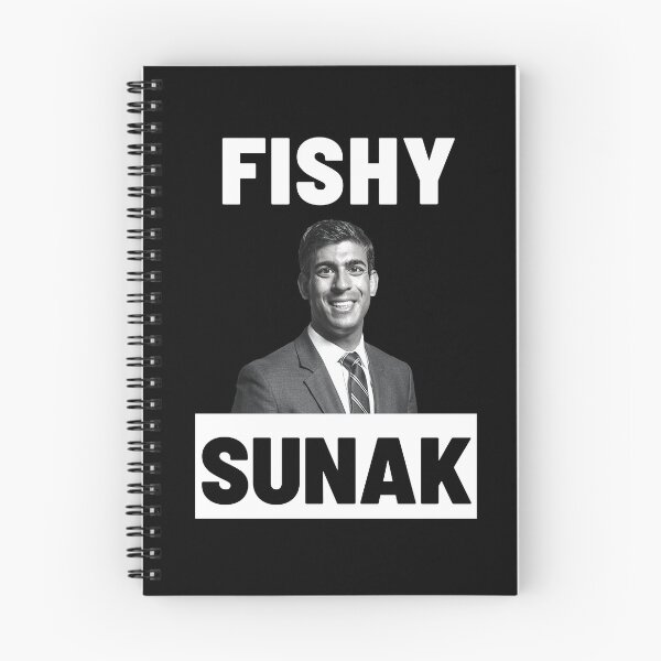 Item preview, Political T-Shirt - Fishy Sunak designed and sold by Punny Business UK.