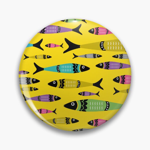 Item preview, Colorful Sardine Fish Print designed and sold by thelake-goose.