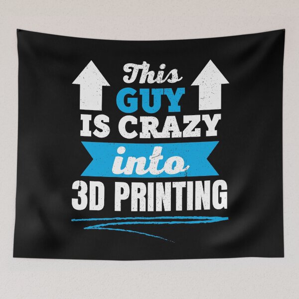 Item preview, This Guy Is Crazy Into 3D Printing designed and sold by Printint.