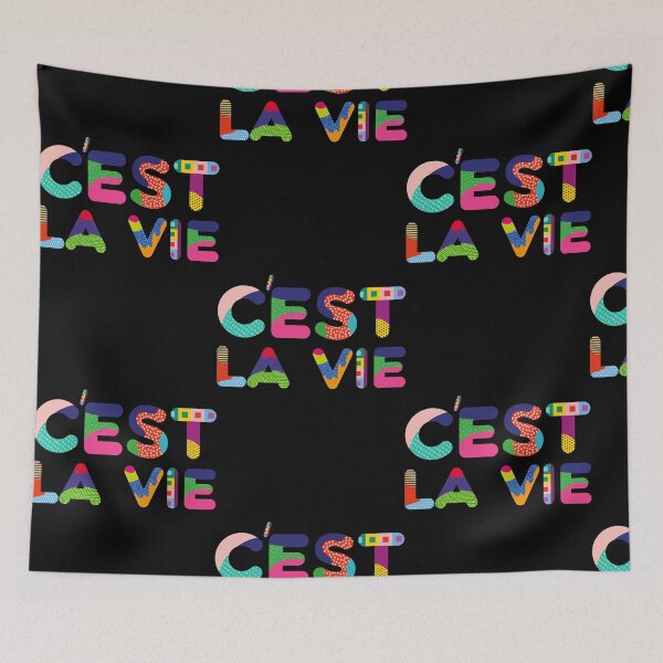Item preview, C'est La Vie Colorful Text  designed and sold by DavidFost76070.