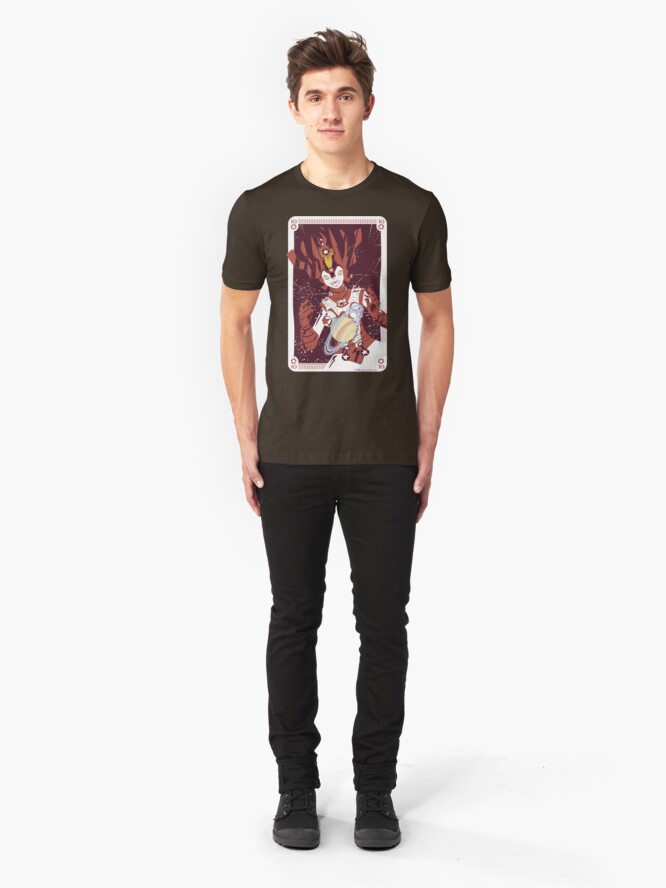 Alternate view of 10 Pentacles: Galactina Slim Fit T-Shirt