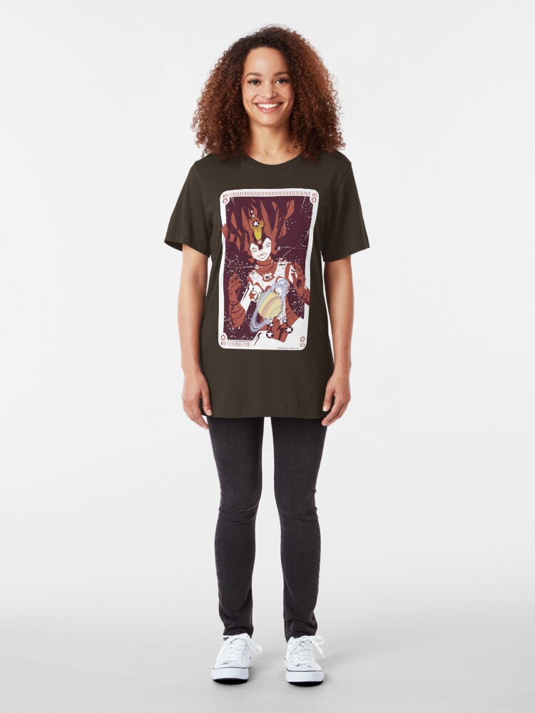 Alternate view of 10 Pentacles: Galactina Slim Fit T-Shirt