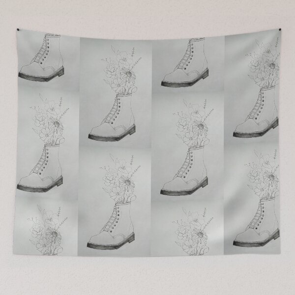 Item preview, Dr Marten Boots Floral Flower Docs designed and sold by Emma Evans.