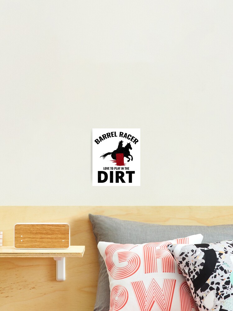 Thumbnail 2 of 3, Photographic Print, Barrel Racer Rodeo Racing Horse Riding Race Funny designed and sold by TastefulTees.
