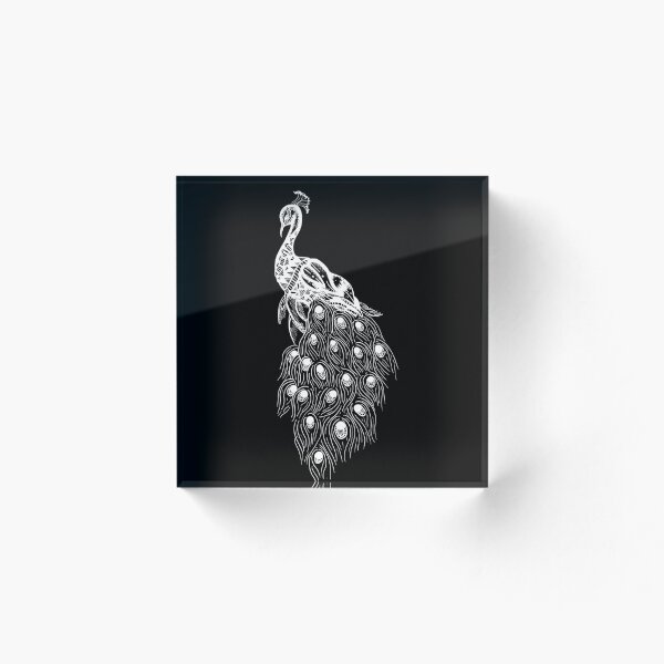 Item preview, Pavo real (letra blanca) designed and sold by Emma Barker.