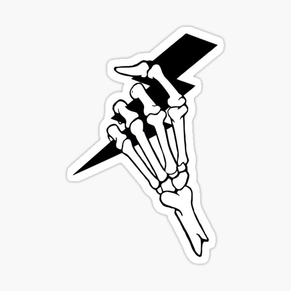 Skeleton Hand Lightning Bolt, Funny lineman hardhat