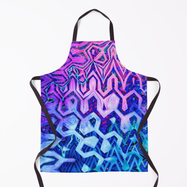 Item preview, Groovy Hippie Style Abstract Wavy Lines in Violet and Blue Shades 3 of 4 designed and sold by Beachy.