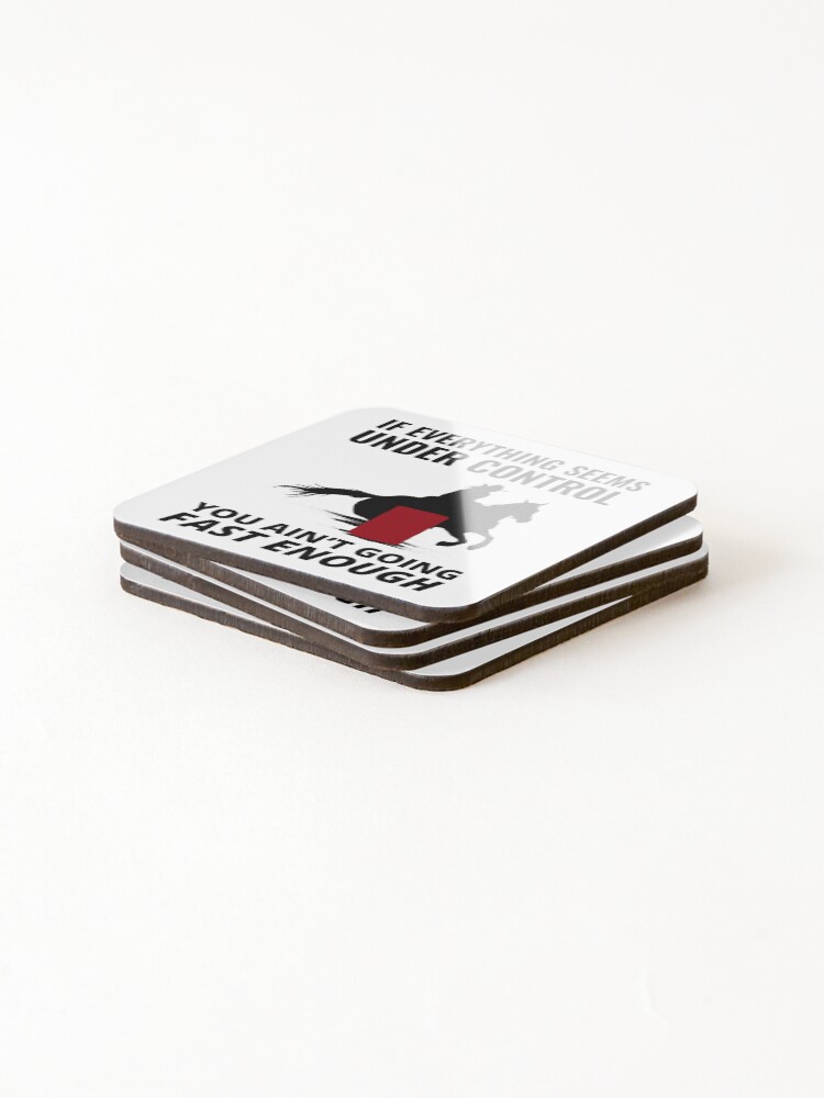 Thumbnail 4 of 5, Coasters (Set of 4), Barrel Racer Rodeo Racing Horse Riding Race Funny designed and sold by TastefulTees.