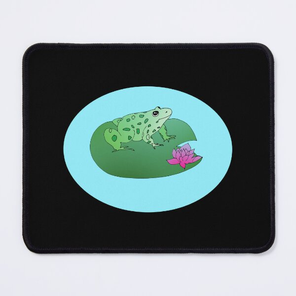 Item preview, Frog Lily pad frog pond lotus flower Frog lover  designed and sold by Artstastic.
