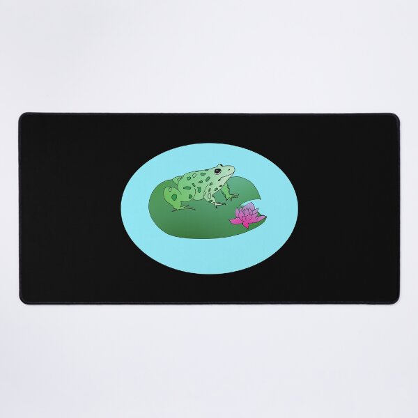 Item preview, Frog Lily pad frog pond lotus flower Frog lover  designed and sold by Artstastic.