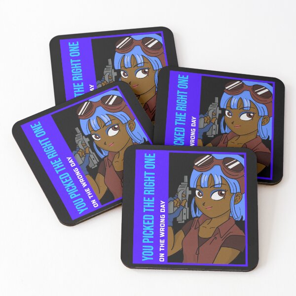 Item preview, Retro Manga Character Blue Hair Anime Respect Black Woman Afro Boss Manga Art Comic Storm Hero African Warrior design designed and sold by CreatedbyJR.
