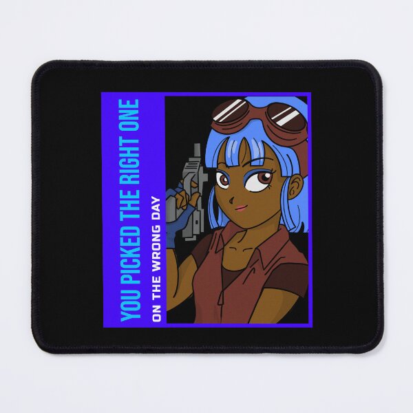 Item preview, Retro Manga Character Blue Hair Anime Respect Black Woman Afro Boss Manga Art Comic Storm Hero African Warrior design designed and sold by CreatedbyJR.