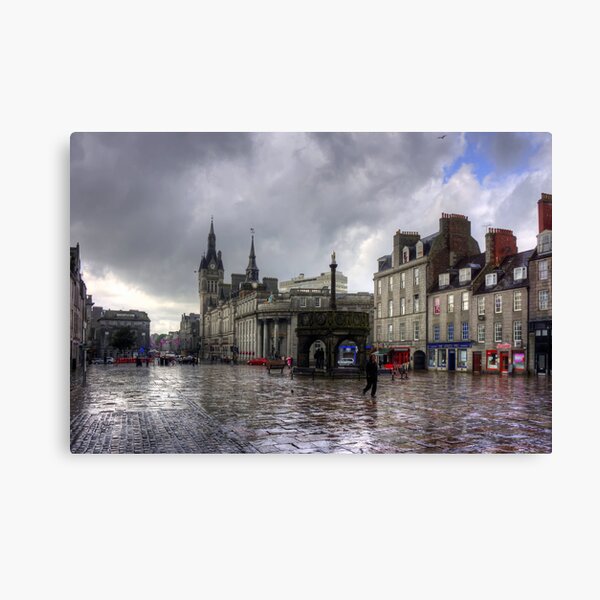 Aberdeen in the rain Canvas Print