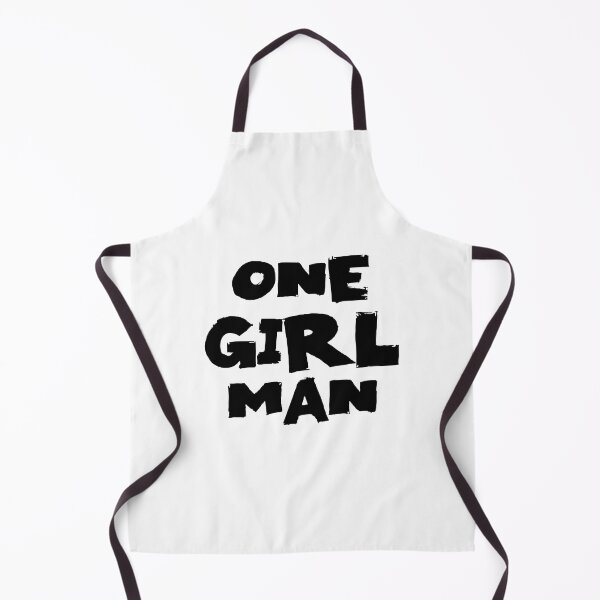 Item preview, One Girl Man Text Monochrome White designed and sold by Meepuruproject.