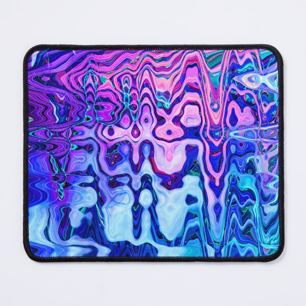 Item preview, Groovy Hippie Style Abstract Wavy Lines in Violet and Blue Shades 4 of 4 designed and sold by Beachy.