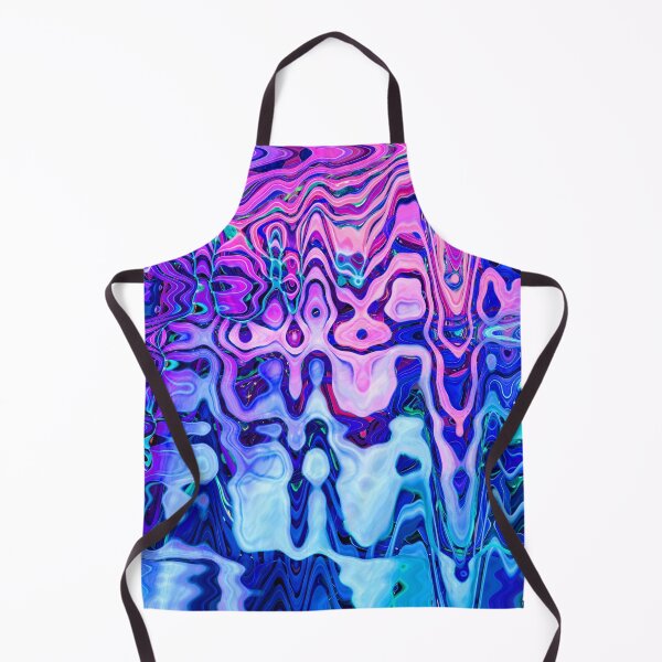 Item preview, Groovy Hippie Style Abstract Wavy Lines in Violet and Blue Shades 4 of 4 designed and sold by Beachy.