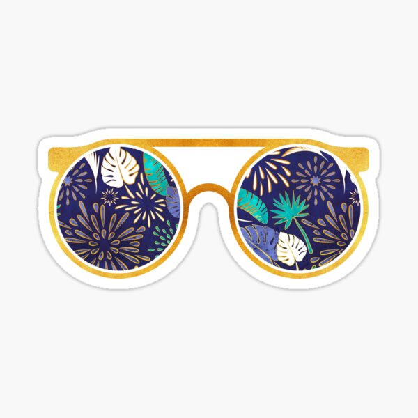 Tropical fireworks Sticker