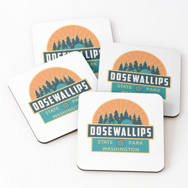 Item preview, Dosewallips State Park Washington Sunset Burst Logo designed and sold by VanyaKar.