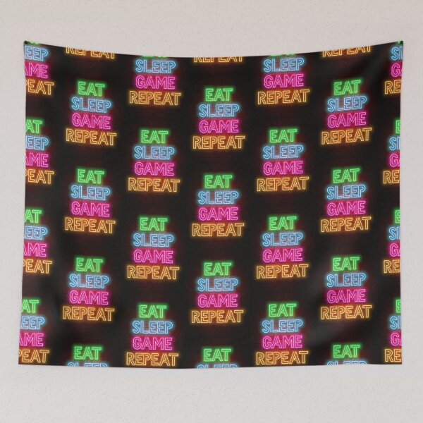 Item preview, eat sleep game repeat designed and sold by MoodExtra.