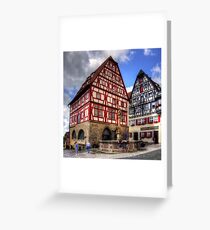 St. George's Fountain Rothenburg Greeting Card