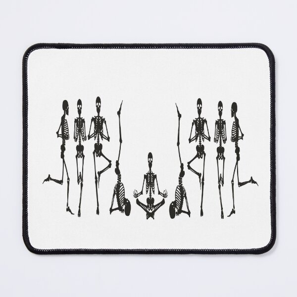Item preview, Half moon yoga pose skeleton Halloween designed and sold by SAFREN.