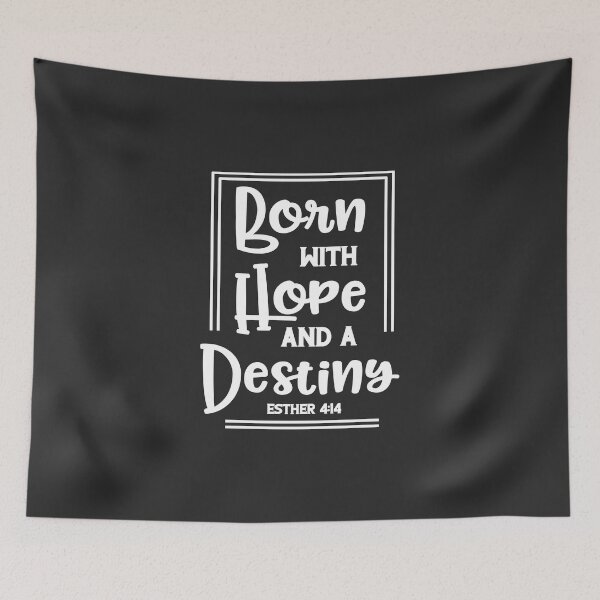 Item preview, Christian Design - Born with Hope and a Destiny - Esther designed and sold by simplydesignart.