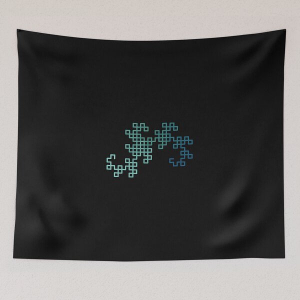 Item preview, Fractale de courbe de dragon - gradient de 8 étapes designed and sold by AshleyConnelly.