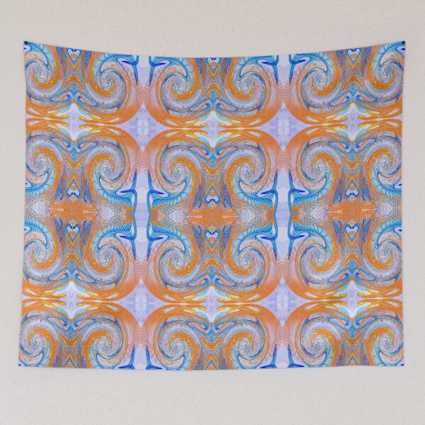 Item preview, Spirals in Blue and Gold designed and sold by LoneAngel.
