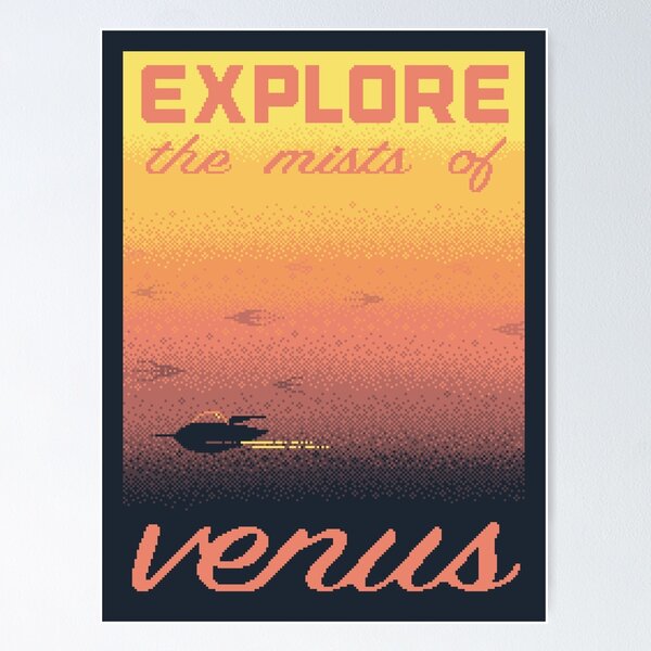 VENUS Space Tourism Travel Poster Poster