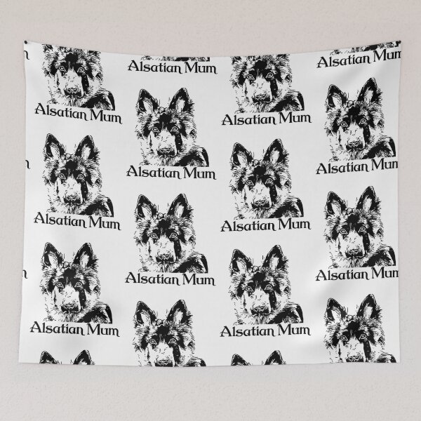 Item preview, Alsatian Mum Black Print Artwork  designed and sold by NikkiBear67.