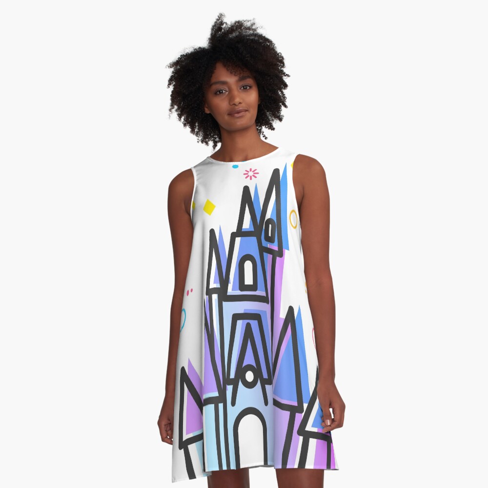 Magic Fairytale Princess Castle Kingdom A-Line Dress
