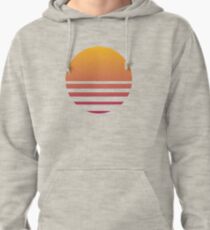 Outrun Retro Sun - Clean Pullover Hoodie
