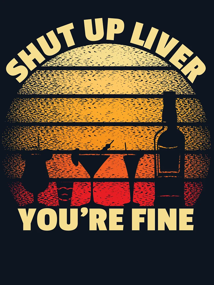 Thumbnail 6 von 6, Leichter Pullover, Shut Up Liver You're Fine Funny Drinking Retro Shut Up Liver Gear designt und verkauft von DynamicDesign.