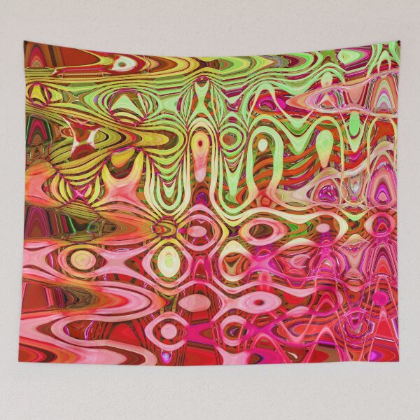 Item preview, Hippie Style Abstract Groovy Exotic Colors Happy Maximalism for Eccentric Flashy Maximalist 1 of 4 designed and sold by Beachy.
