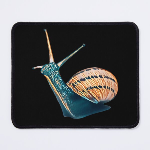 Item preview, Bronze Teal Funky Spotted Snail Art 1 designed and sold by Cawaiico.