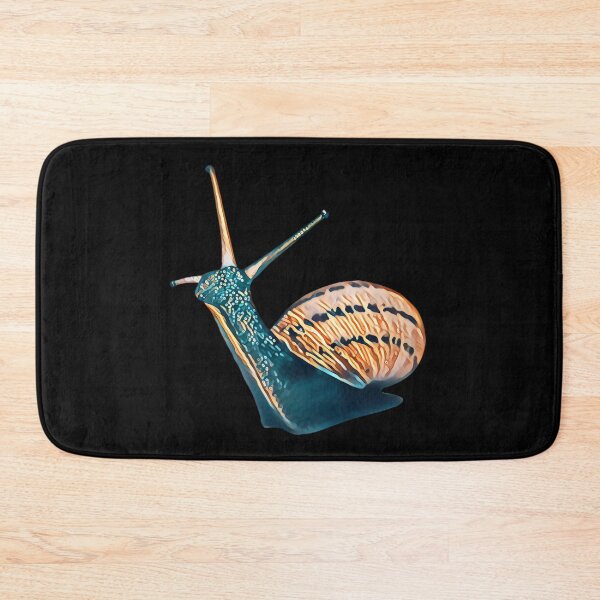Item preview, Bronze Teal Funky Spotted Snail Art 1 designed and sold by Cawaiico.