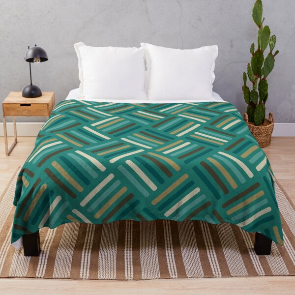 Item preview, Herringbone Pattern Cobalt and Teal designed and sold by Blue-Banana.