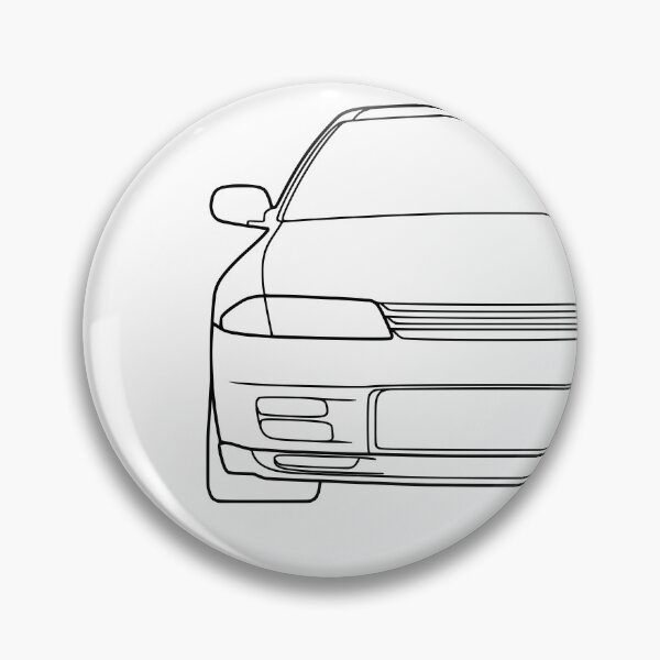 Artikelvorschau, Schwarze Linien des Nissan Skyline R32 GTR entworfen und verkauft von EdimDesign.
