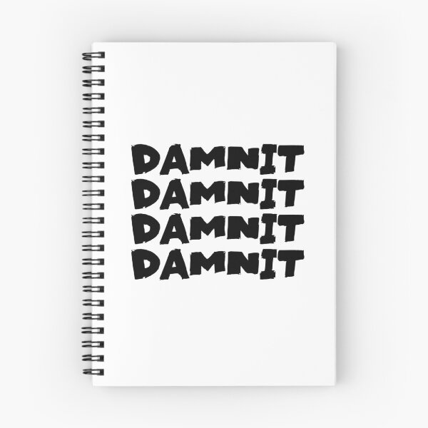 Item preview, Damnit Text Monochrome White designed and sold by Meepuruproject.