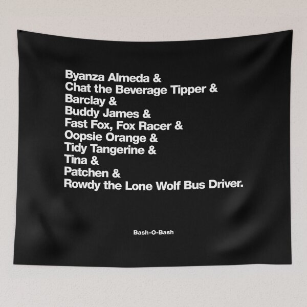 Item preview, Bash-O-Bash - The whole gang in Helvetica designed and sold by Bryan Moats.