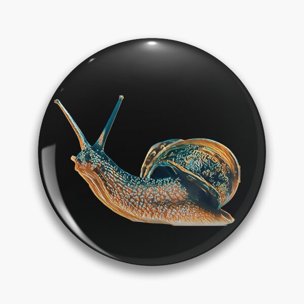 Item preview, Bronze Teal Funky Spotted Snail Art 2 designed and sold by Cawaiico.