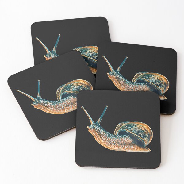 Item preview, Bronze Teal Funky Spotted Snail Art 2 designed and sold by Cawaiico.